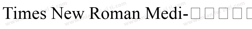 Times New Roman Medi字体转换